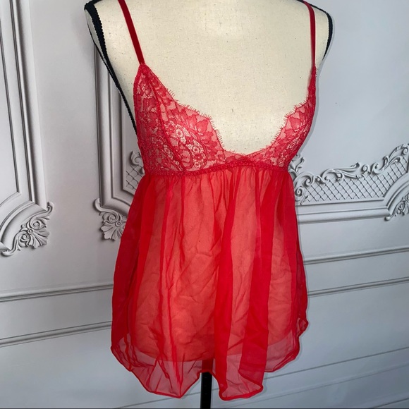 Victoria’s Secret Red Lace Babydoll | Size XS - Picture 2 of 7